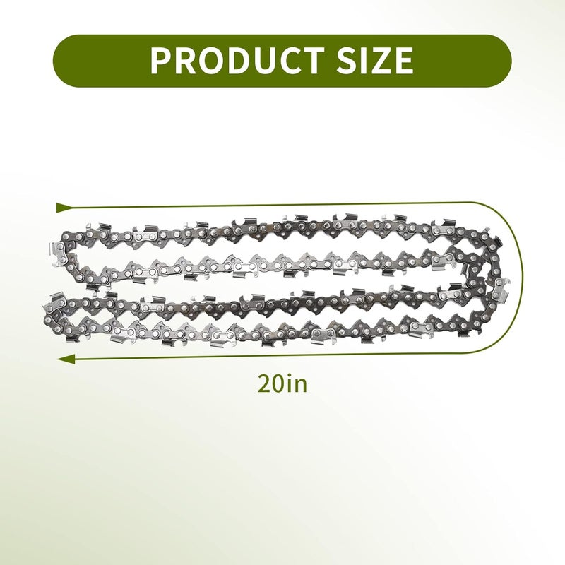 Anxingo 3 Pack 20" Chainsaw Chain 325" Pitch 058 Gauge 76DL Replacement for Blue Max 53543 8901 8902 Replacement for Husqvarna Stihl Poulan Craftsman Chainsaws - Image 3